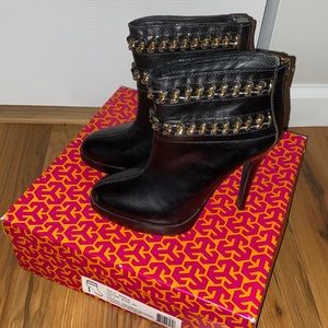 Tory Burch Chain Booties - EUC - Size 7